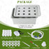 12 MAOPINER Indoor Hydroponic Grow Kit with Bubble Stone, Sites (Holes) Bucket, Air Pump, Sponges - Best Indoor Herb