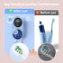 Biodzzs (02 Toothbrush Holder and Cleaner for Bathroom Light Cleaning Fan Drying Round in Circle Automatic Rotating