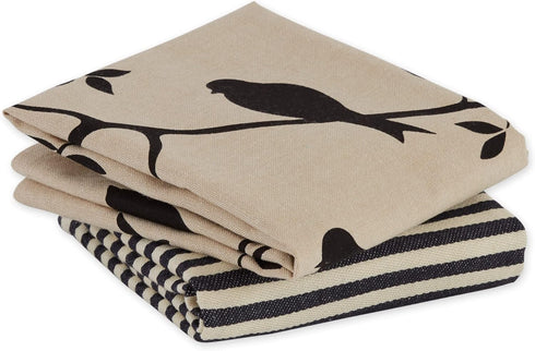 DII Decorative Oversized Festive Dishtowels, 18x28, Bushel & Peck, 2 Piece