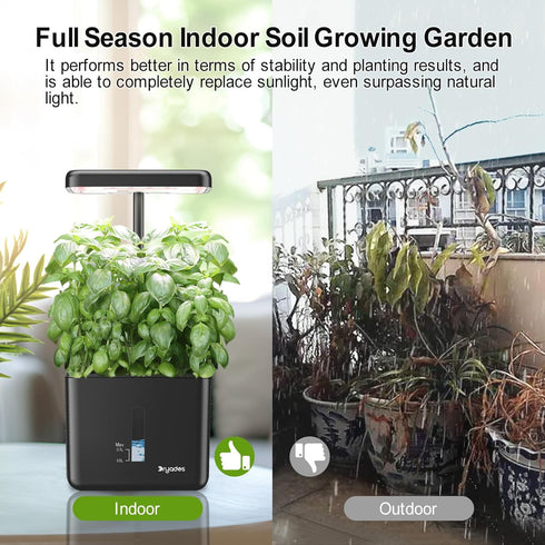 17 Indoor Garden Growing Systems Self-Watering Plant Pot Smart Gardening System with Watts LED Grow Light Auto Timer