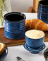 Countertop, Ceramic Butter Crock, Butter Dish with Lid, Pottery Butter Container for French Butter Keeper for Kitchen