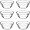 Small Pyrex Prep Mixing Bowls, 2.3x1.1 Inch - Stackable Glass Serving Bowls for Kitchen Prep, Dessert, Dips