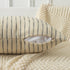 24x24, Set 2, Kevin Textile Farmhouse Pillow Covers Modern Accent Square Throw Pillow Covers of Beige and Black Striped