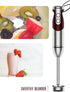 MegaWise Pro Titanium Reinforced 3-in-1 Immersion Corded Hand Blender, 12-Speed with Whisk and Milk Frother (3-in-1 Red)