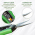 Yieldcropper Hydroponic 2Pack Microtip Straight Blade/Curved Blade Flower Leaf Trimmer Pruning Shears