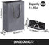 Slim Laundry Hamper with Adjustable Long Handles, 45L Small Mesh Top Laundry Basket for Bedroom, Closet, Bathroom - Grey
