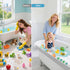 Blgiont Bathtub Splash Guard PlayPad Shelf Area with Strong Suction Cups, Toy Tray Caddy Holder Storage Over Tub