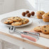 JETONN Set 2, 18/8 Set Cookie Scoops for Baking of Pink Handle Stainless Steel Ice Cream Scoop with Ergonomic Soft