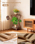 2 Plant Stand Indoor,Wooden Tier Plant Stands,Corner Square Plant Shelf,Rustic Flower Stand Tall Plant Holder