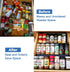 Expandable Spice Drawer Rack Organizer Insert for Kitchen Cabinet, Multi Tier Adjustable Spice Storage Shelf, Pack of 6