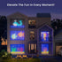 5x6.5 475 100+ 20+ YEELIGHT Smart Curtain Lights, Ft, LEDs, APP Control, DIY Graffiti, GIF Scene Modes, RGB Dynamic