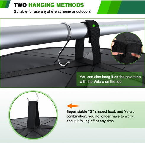 6 24" Closet 2 Yesker Layer Herb Drying Rack Hanging Mesh Net Foldable Plant Drying Racks w Green Zipper Pruning Shears