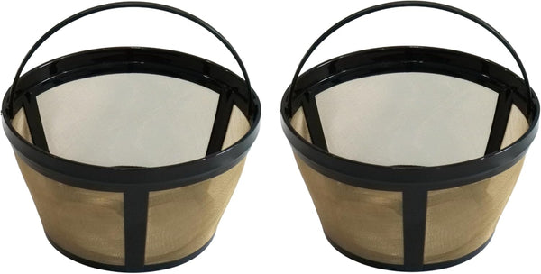 Reusable Coffee Filters, 8-12 Cups, BPA Free, Fits Most Mr. Coffee & Black & Decker Coffee Makers, 2-Pack