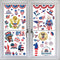 Independence Day Decoration Stickers, 9 Sheets 4th of July Flag Window Cling Decals for Home Office Party Supplies
