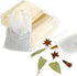 30PCS Spice Bags for Cooking, Reusable Muslin Drawstring Soap Bags for Loose Tea, Cheese Cloth Straining 3x4 Inch