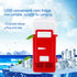 LED Mini USB Refrigerator for Bedroom, Car Mini Fridge, Can Refrigerate and Heat Drinks, Red