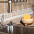 Soap Dish with Drain and Self-Draining Sponge Holder for Sink, Shower, Bathroom, and Kitchen - Rustic Resin Soap Saver