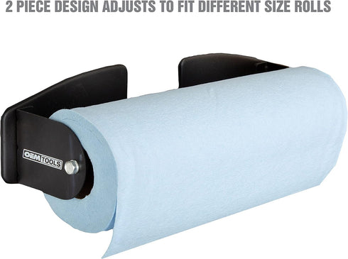24952 Toolboxes OEMTOOLS Magnetic Paper Towel Holder, Mounts to and Cabinets, Adjustable Magnet Paper Towel Holder