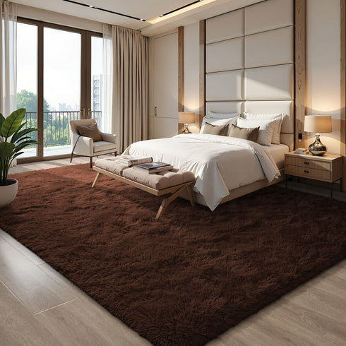 5x7 EVOIONOS Washable Large Area Rug for Living Room, Fluffy Shag Rug for Bedroom, Ultra Soft Plush Non Slip Carpet
