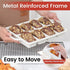 CAKETIME Mini Loaf Pans, Silicone Mini Bread Loaf Pans with Metal Reinforced Frame, 2 Pack for Baking, Confetti