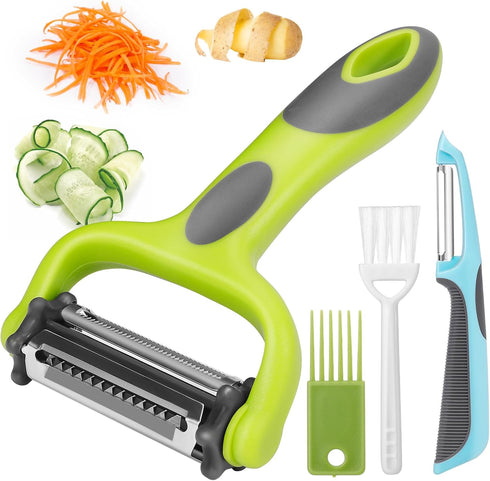 Senbowe Julienne Peeler, Potato Vegetable Peeler for Kitchen, I and Y Potato