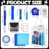 60PCS 6 Set Baby Shower Prizes for Men with Cleaning Cloth Bottle Opener Screwdriver Tape Measuring Keychain Multi Tool