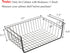 Tebery 4 Pack Black Under Shelf Wire Basket, Hanging Storage Baskets for Kitchen Pantry & Desk