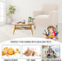 1-Piece CRFATOP Stretch Mid Century Modern Armchair Slipcover Solid Accent Chair Covers with Arms Soft Waterproof Chair
