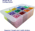 IRIS USA Large Drawer Dividers for Plastic Storage Craft Cabinets, Configurable (4X Length + 4X Width Pieces)
