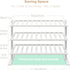 Closet (3-Tier) Varhomax White Shoe Rack, Bamboo Shoe Rack Organizer for and Entryway, Thick Wooden Free Standing Shoe