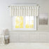 Madison Park Emilia Faux Silk Valance, DIY Twist Tab Top Finish with Beads, Window Curtain for Living Room, 26"L x 50"W