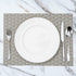 Restaurantware-Speculo 16 X 12 Inch Woven Placemats, Set of 6 Rectangle Table Placemats - Easy to Clean