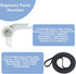Upgraded 134793500 Dryer Idler Pulley & 137315300 Drive Belt Assembly for Electrolux Frigidaire Dryers
