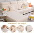 Magic Sofa Covers, Stretch Slipcovers for Couches and Sofas, Soothing Home Cushion Covers (Wheat-Light Gray, Large)