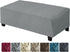 ZNSAYOTX 2026 Rectangle Ottoman Cover (L:45"-56") Super Stretch Soft Footrest Slipcover Form