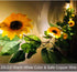 Fielegen 20 LED Artificial Sunflower Garland String Lights, 6.56ft Battery Powered Fairy Lights for Home Decor