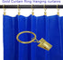 44 Pack Curtain Rings with Clips, 1 Inch Interior Diameter, Gold Curtain Clip Rings Hooks for Drapery Bows, Fits up to