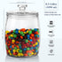 Half Gallon Glass Jars with Lid, Set of 2 Wide Mouth Cookie Jars for Kitchen Storage and Organization