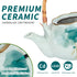 Set Set Set 4, Sets Set Japanese Tea Porcelain Tea with Teapot and Tea Cup for Green and White Tea for Adults