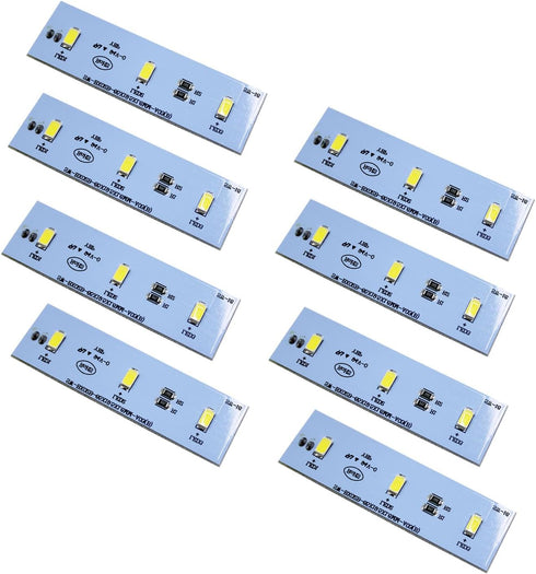 SW-BX02B LED Light, 8 Pcs for Magic Chef Refrigerator, DC 12V, Waterproof Coating, Compatible with Frigidaire