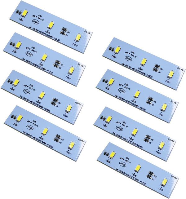 SW-BX02B LED Light, 8 Pcs for Magic Chef Refrigerator, DC 12V, Waterproof Coating, Compatible with Frigidaire