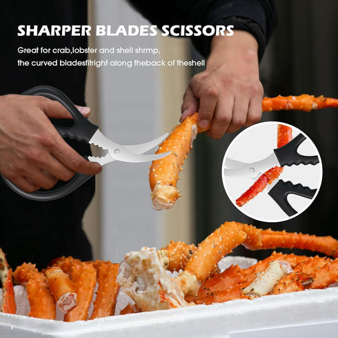 Upoomart Tools,18-Pieces Set 5 5 5 2 Set Crab Crackers and Seafood Tools Includes Crab Crackers, Lobster Shellers, Crab