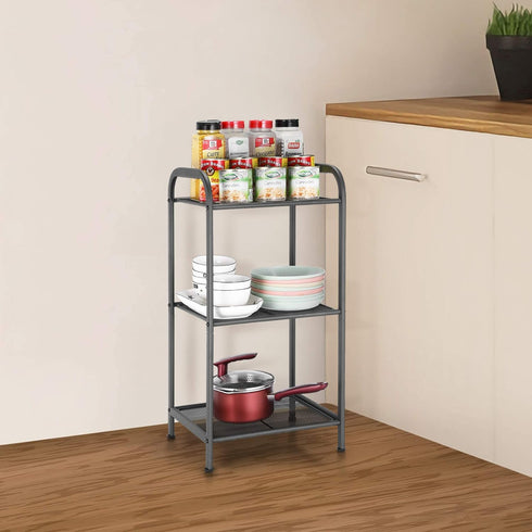 3 MAX Houser Storage Rack with Shelf,Industrial Style Extendable Plant Stand, Standing Shelf Units for Kitchen