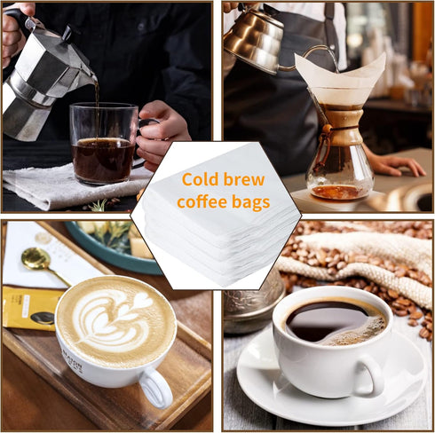 50 Pack Cold Brew Coffee Filters, 20" X 20" Commercial Filter Bags for Brewing Up to 5 LBS Coffee