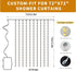 Patioman 72 Inch 8 Waterproof LED Shower Curtain Lights - Fairy Lights for Bathroom, Modes Warm White Spa Mood Lighting