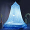 Eimilaly Stars Bed Canopy Glow in The Dark, Princess Mosquito Net for Girls Bedroom Decor - Blue
