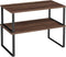 SONGMICS Cabinet Organizer Shelf, Set of 2 Kitchen Counter Shelves, Kitchen Storage,
