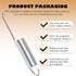 LCMLA 4-1/2 inch 2 Long Neck Hook Recliner Springs - Galvanized Tension Replacement Parts for Sofa Chair, RV Furniture