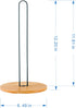 TIEYIPIN Paper Towel Holder, Countertop Roll Stand with Anti-Skid Bamboo Base for Kitchen and Table