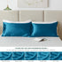 Love's Cabin King Size Satin Pillowcase Set of 2, Cooling Pillow Covers for Hair and Skin, 20x36 inches, Teal